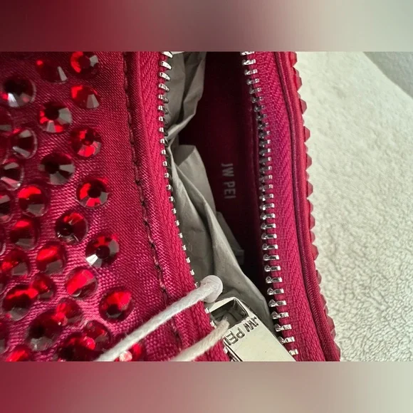 JW PEI Abacus crystal mini‎ bag Red NWT - Picture 17 of 17